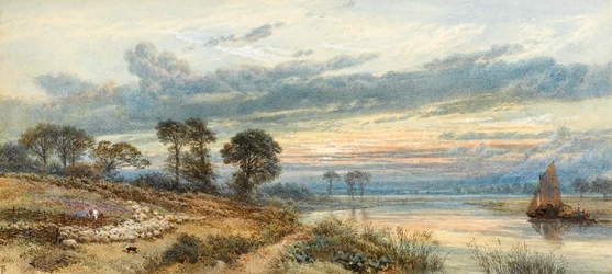 Coucher de soleil sur la rivière